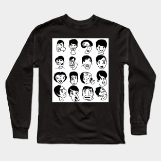 Dan and Phil photobooth challenge art Long Sleeve T-Shirt